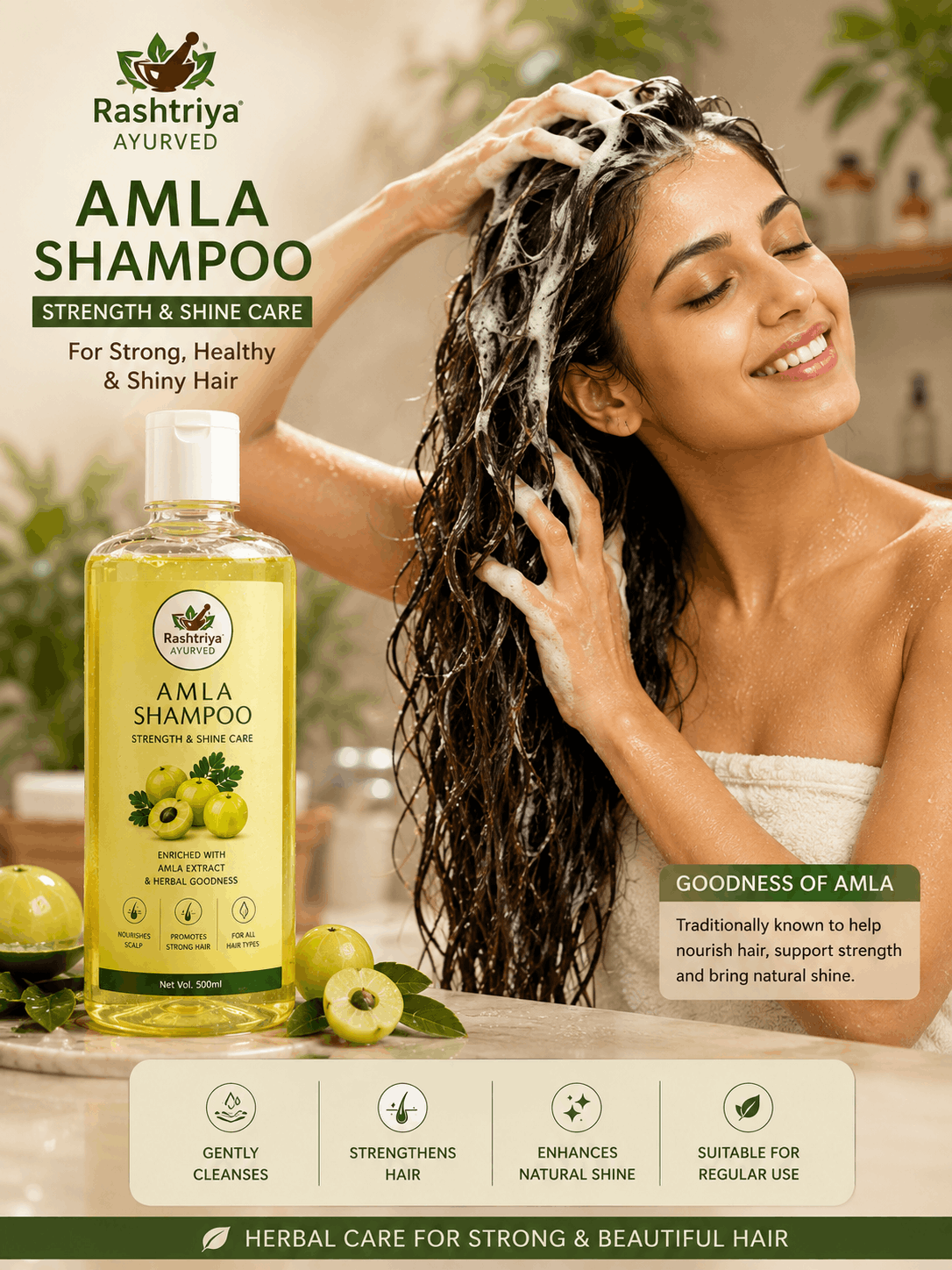 Herbal Hair Care Shampoo – Amla & Aloe Vera